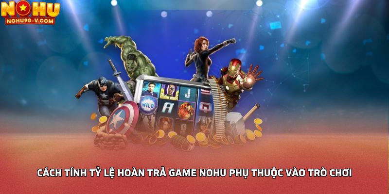 Cách tính tỷ lệ hoàn trả game NoHu phụ thuộc vào trò chơi